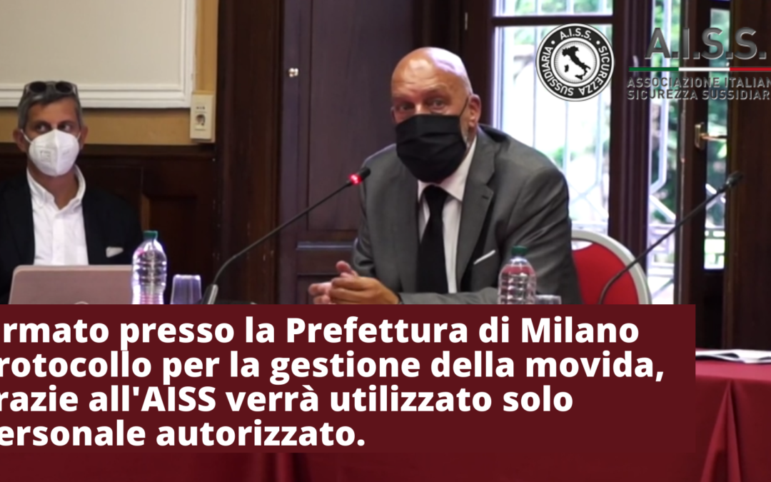 Firmato a Milano in Prefettura protocollo per la gestione della movida
